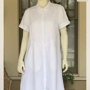 J.Jill Love Linen Summer Dress 100% Linen Sz M